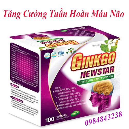 Ginkgo New Star - Tăng Cường Tuần Hoàn Máu Não Và Lưu Thông Máu 